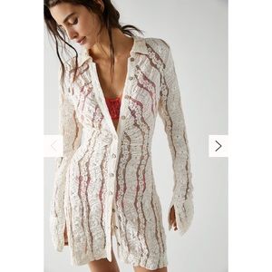 Free People Shayla Lace Mini Dress